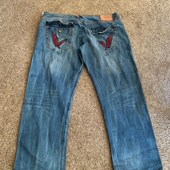 Akoo King of Oneself Vintage Jeans 44 44x32 leaf